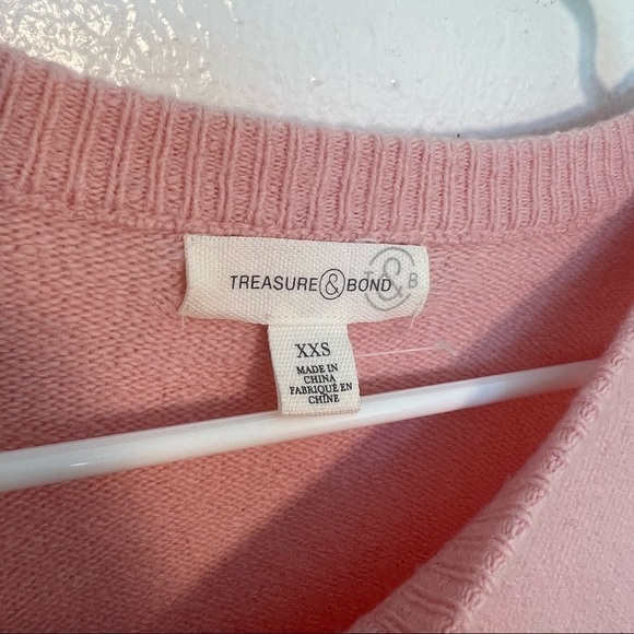 Treasure & Bond Crewneck Pullover Sweater Pink Lotus - Picture 13 of 14